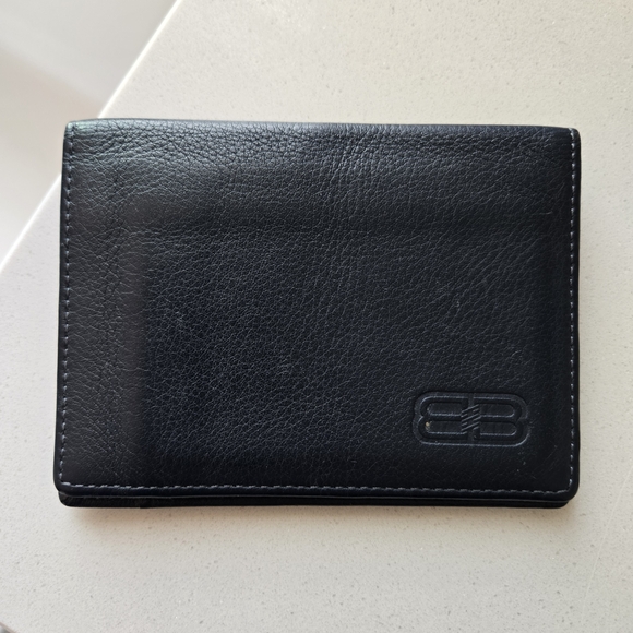 Black Leather Card Holder